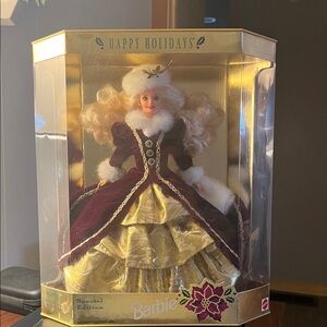 Barbie Holiday Special Edition Doll - Gold and Burgundy